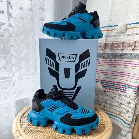 Prada | Shoes | Prada Cloudburst Thunder Blue Black High  display picture 1